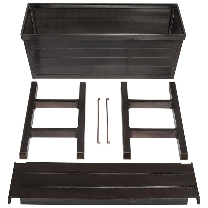 Polymer Outdoor Products 14.5" L x 32.25" W x 31.12" H Raised Garden Bed, Brown - VMInnovations