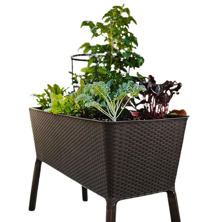 Polymer Outdoor Products 19.5" L x 44.5" W x 29.75" H Raised Garden Bed, Brown - VMInnovations