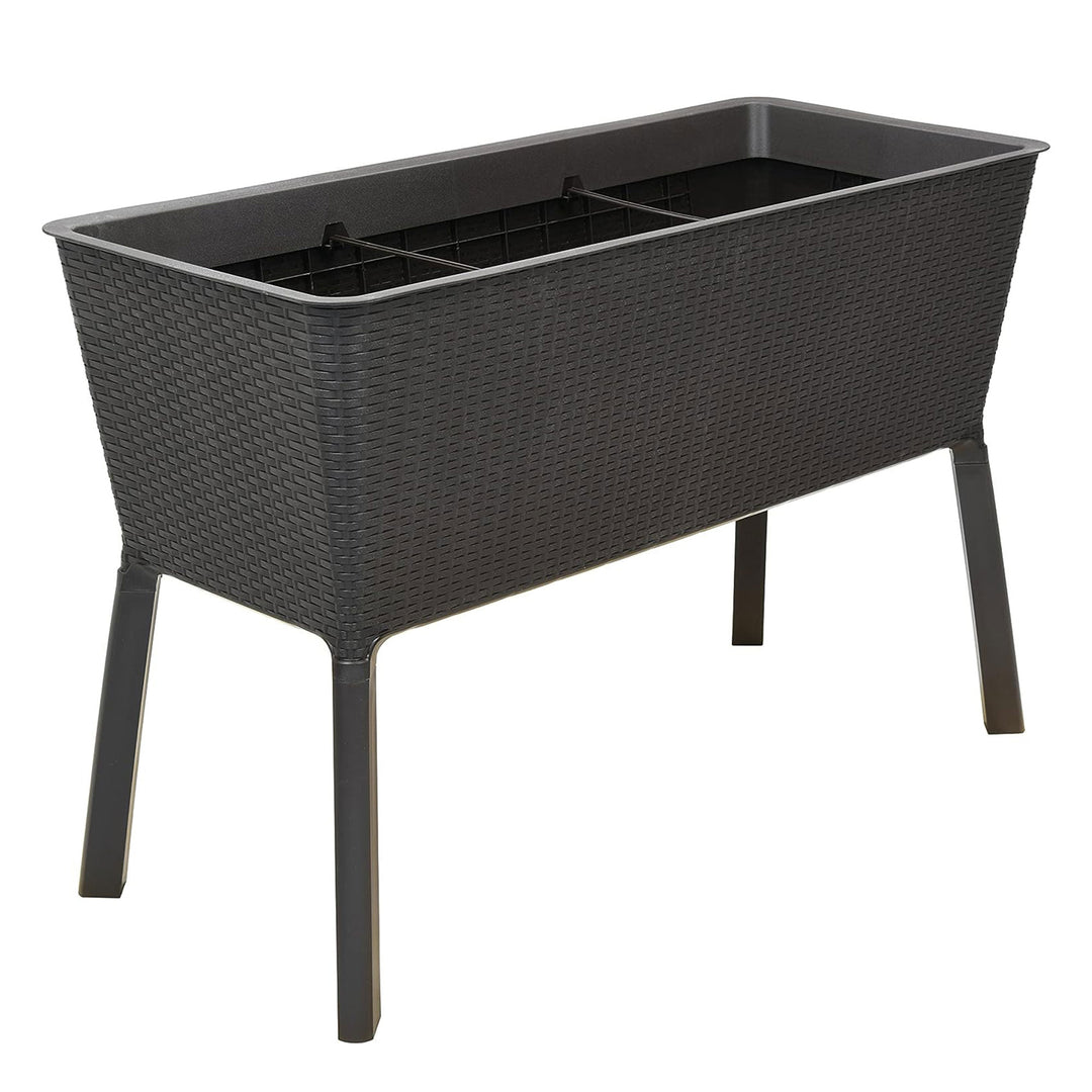 Polymer Outdoor Products 19.5" L x 44.5" W x 29.75" H Raised Garden Bed, Brown - VMInnovations