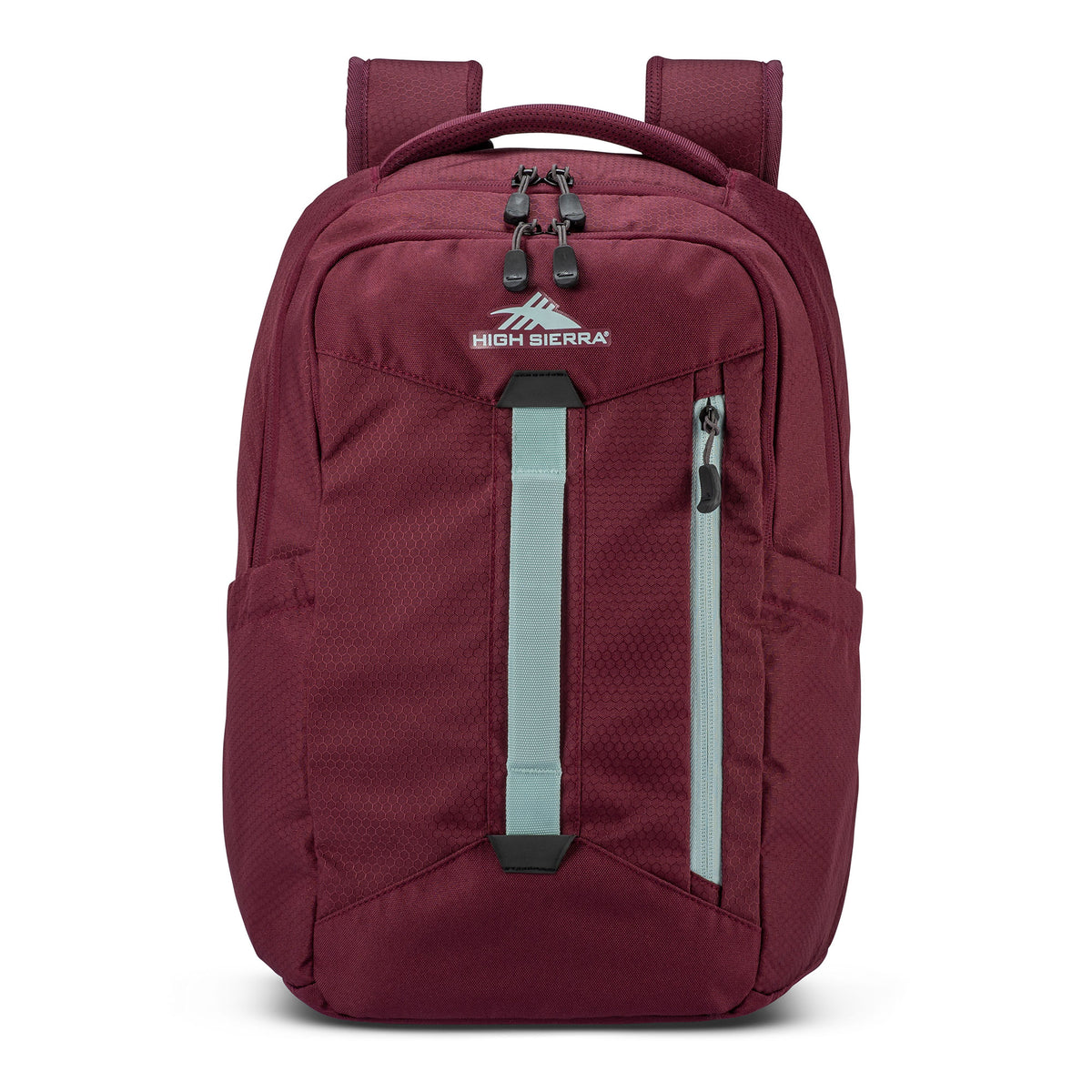 High Sierra Large Backpack with Device Sleeve and Adjustable Straps, Maroon
