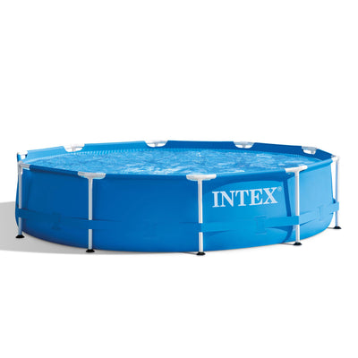 Intex Pool Kit w/ Intex 10 x 2.5-Ft Pool Set w/ Filter Pump w/  10-Ft Pool Cover