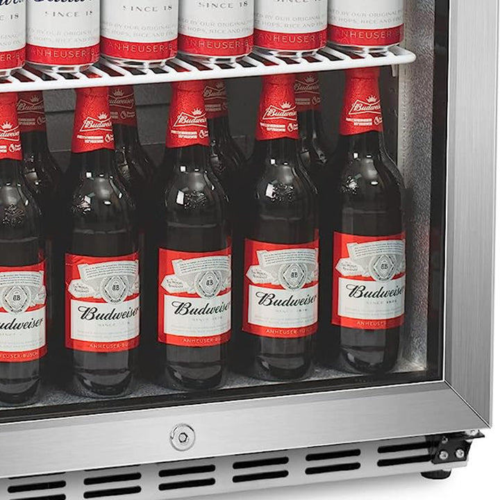 IceJungle 5.3 Cu. Ft. 160 Can Under Counter Freestanding Beverage Drink Fridge - VMInnovations