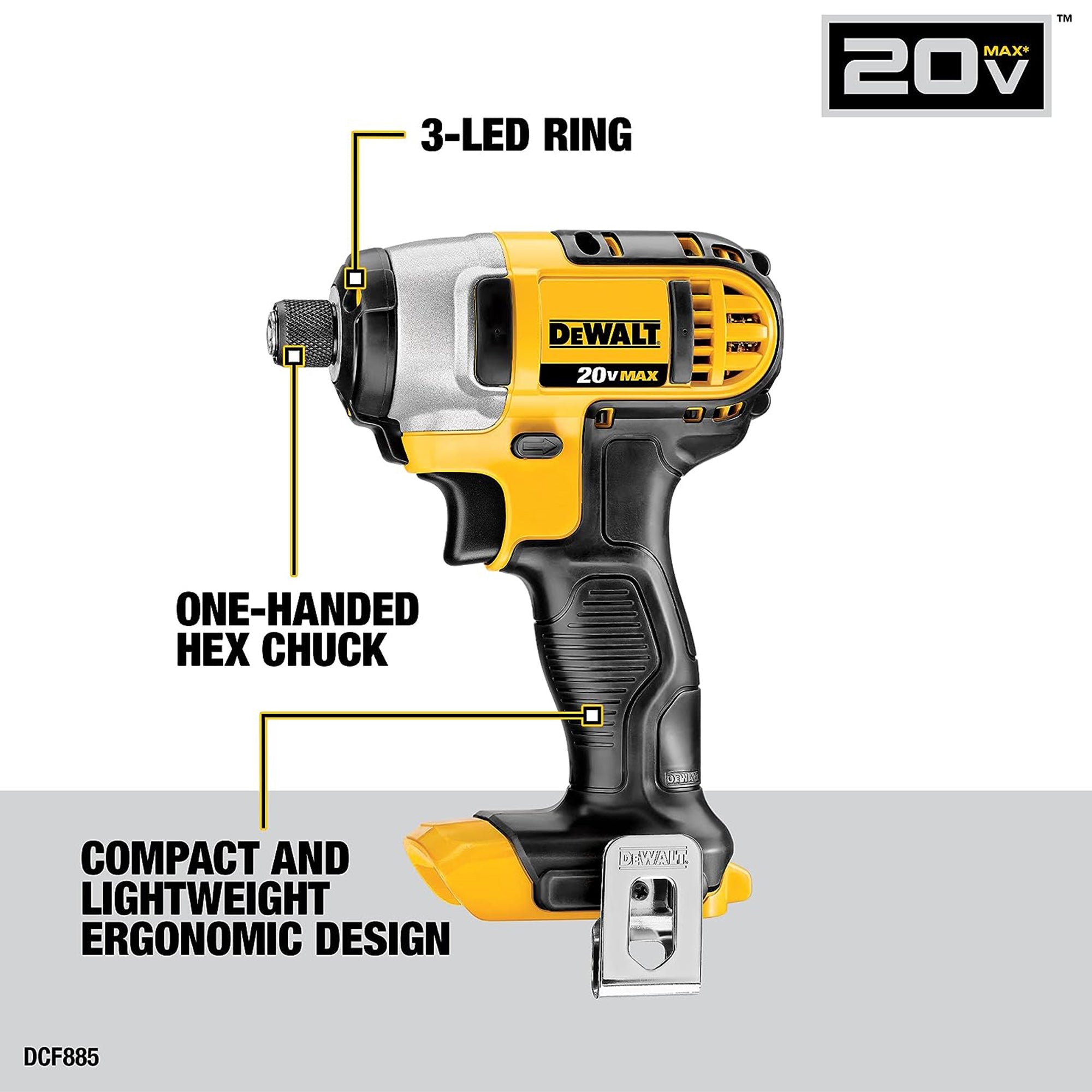 DeWalt 20V MAX Brushless Motor Drill/Driver, Impact Driver, Saw Hand Tool Set - VMInnovations