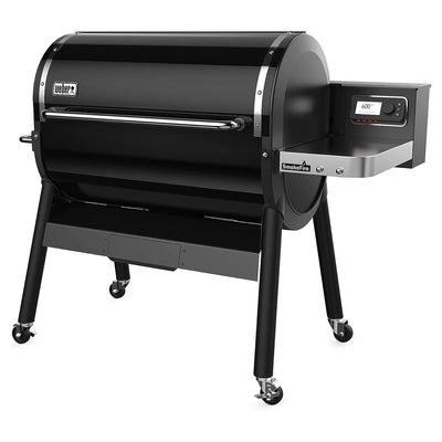 Weber SmokeFire II EX6 36" Stainless Steel Wood Fire Pellet Smart Grill, Black