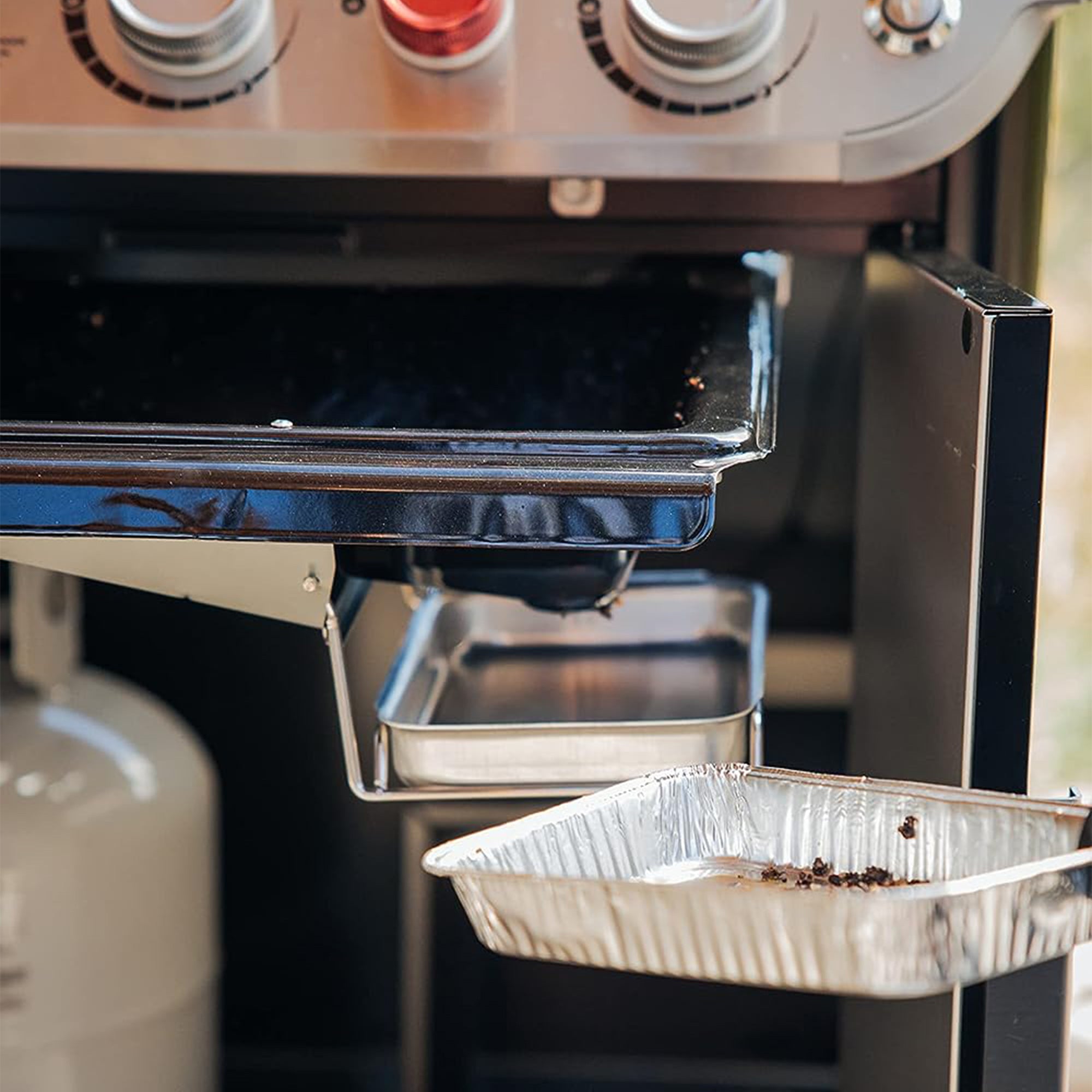 Weber Genesis E-335 Stainless Steel 3 Burner Liquid Propane Gas Grill, Black - VMInnovations