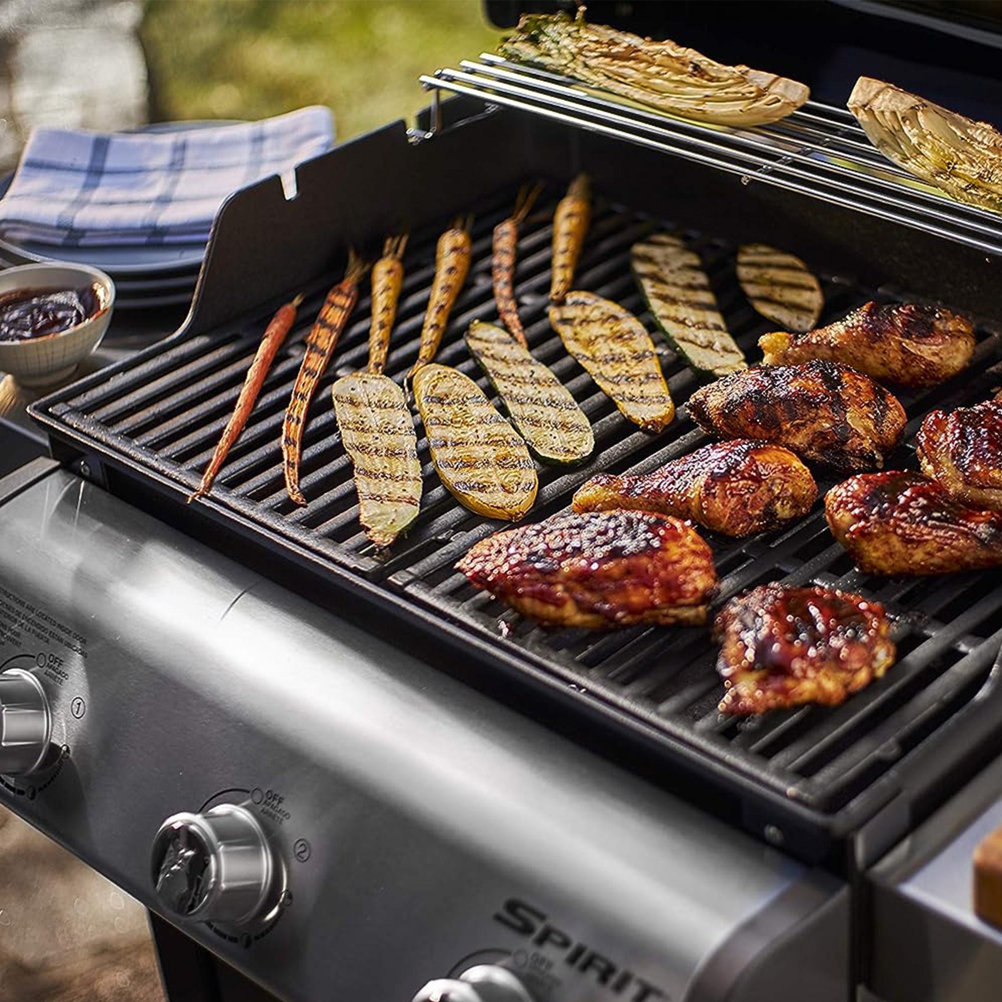 Weber Spirit S-315 Stainless Steel 3 Burner 32,000 BTUs Liquid Propane Gas Grill - VMInnovations