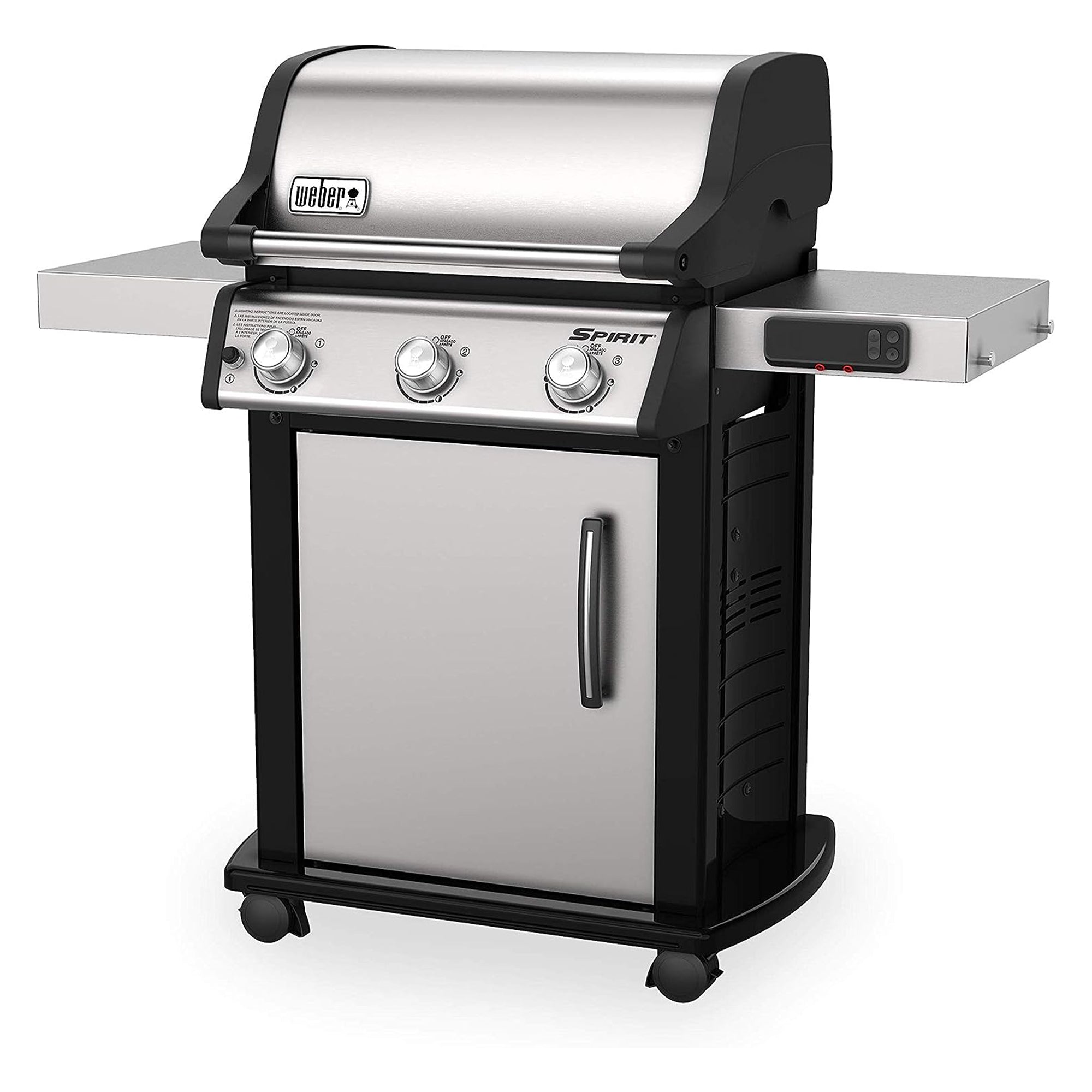 Weber Spirit SX-315 Stainless Steel 3 Burner Liquid Propane Gas Smart Grill - VMInnovations