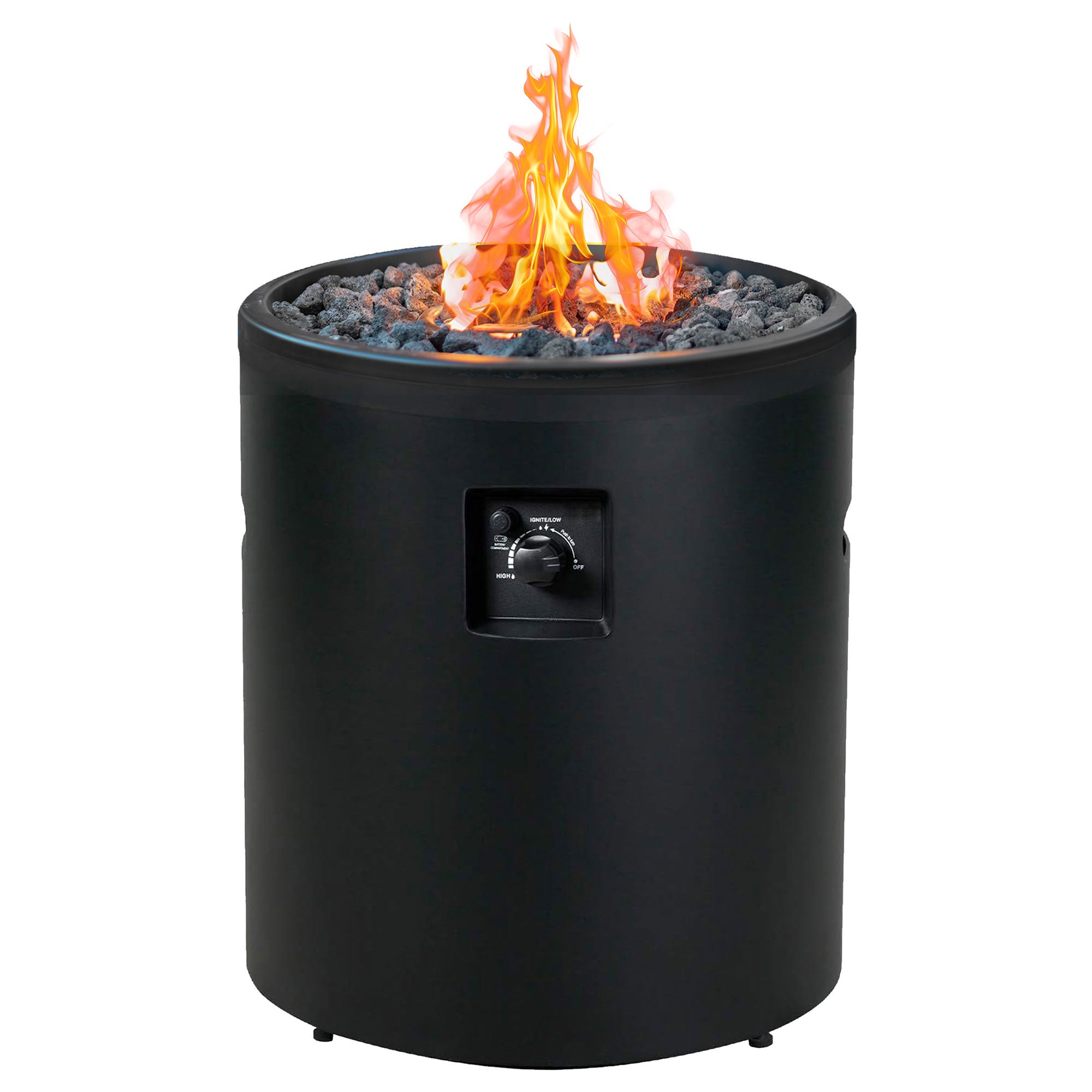 Four Seasons Courtyard 50,000 BTU Outdoor Column Portable Gas Fire Pit (Damaged) - VMInnovations