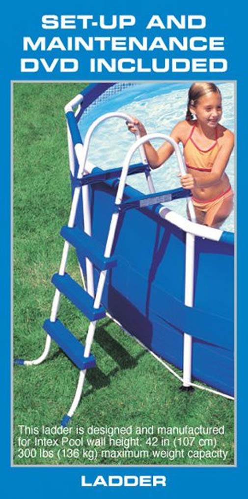 Intex 15' x 48" Metal Frame Above Ground Swimming Pool & Pump Set (Open Box)