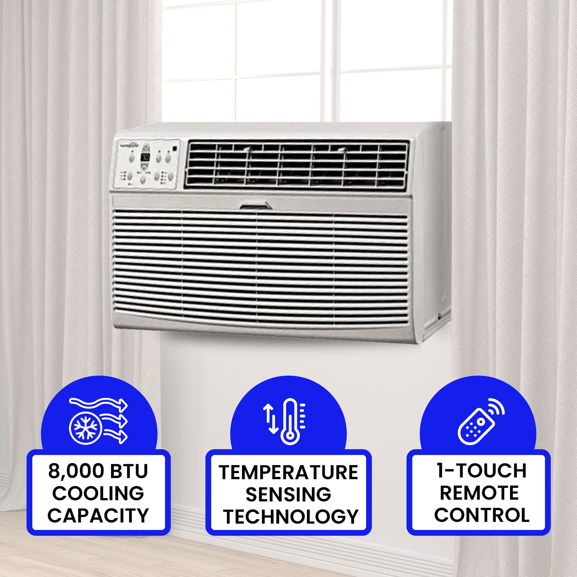 HomePointe 8000 BTU Air Conditioner w/Remote & Digital Panel (Used) - VMInnovations