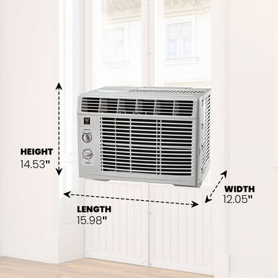 HomePointe 5,000 BTU Mechanical Window Air Conditioner with Rotary Thermostat