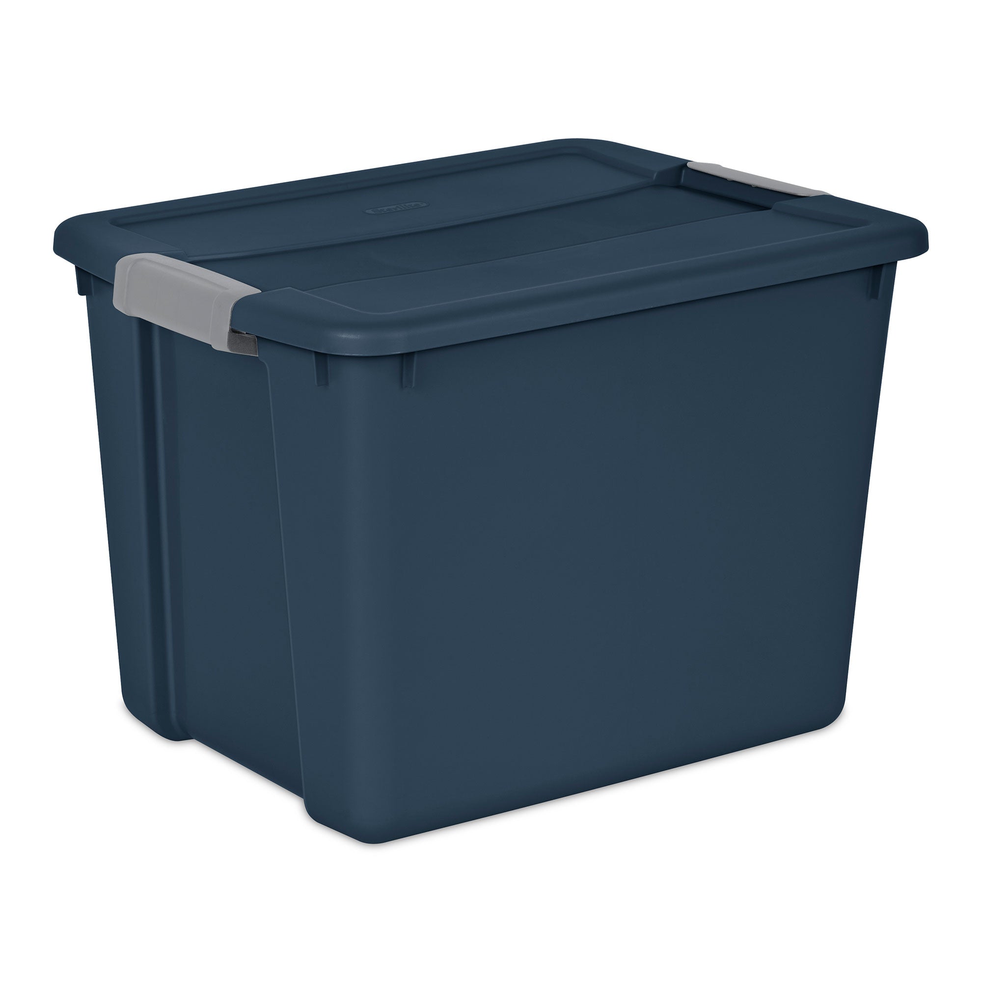 Sterilite 12 Gal Stackable Plastic Storage Tote Container w/ Latching Lid, Blue - VMInnovations