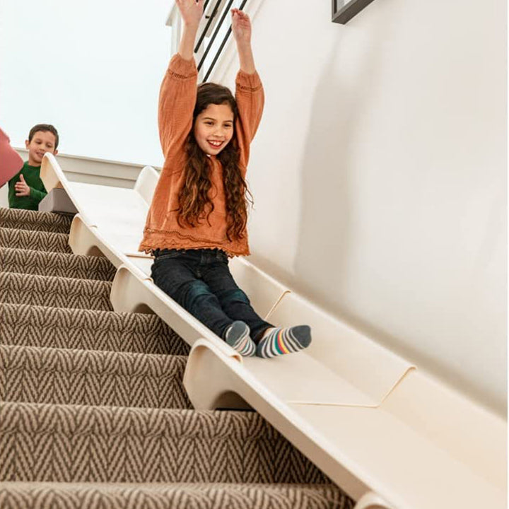 Stairslide Original Stair Mounted Kids Indoor Slide for 9 to 12 Stairs (8 Pack) - VMInnovations