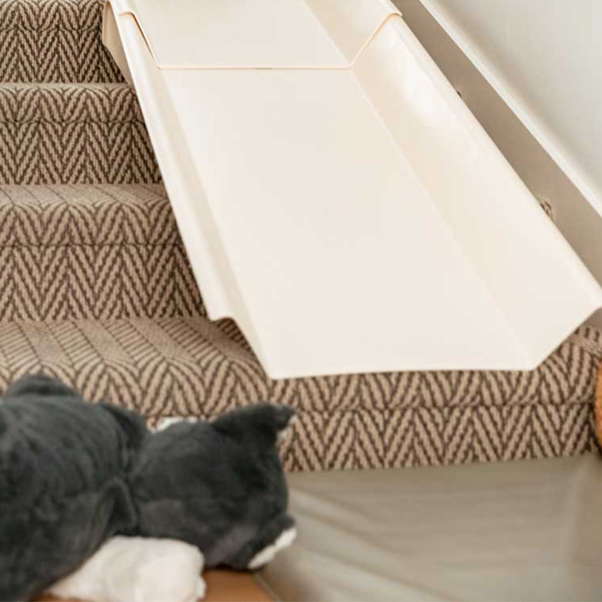 Stairslide Original Stair Mounted Kids Indoor Slide & Non-Slip Foam Landing Pad