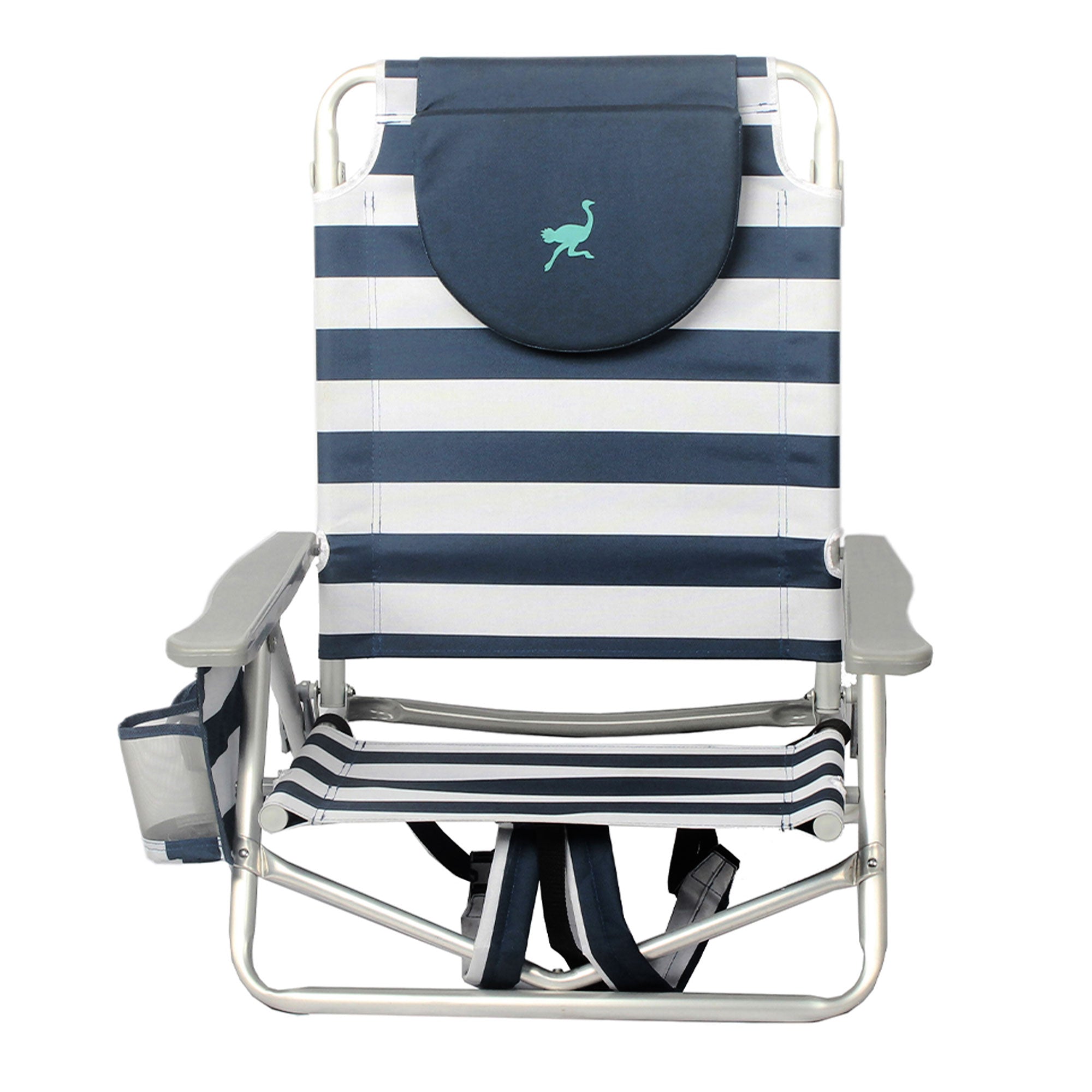 Ostrich On Your Back Sand Beach 6 Inch Off The Ground Lounge Chair (2 Pack)