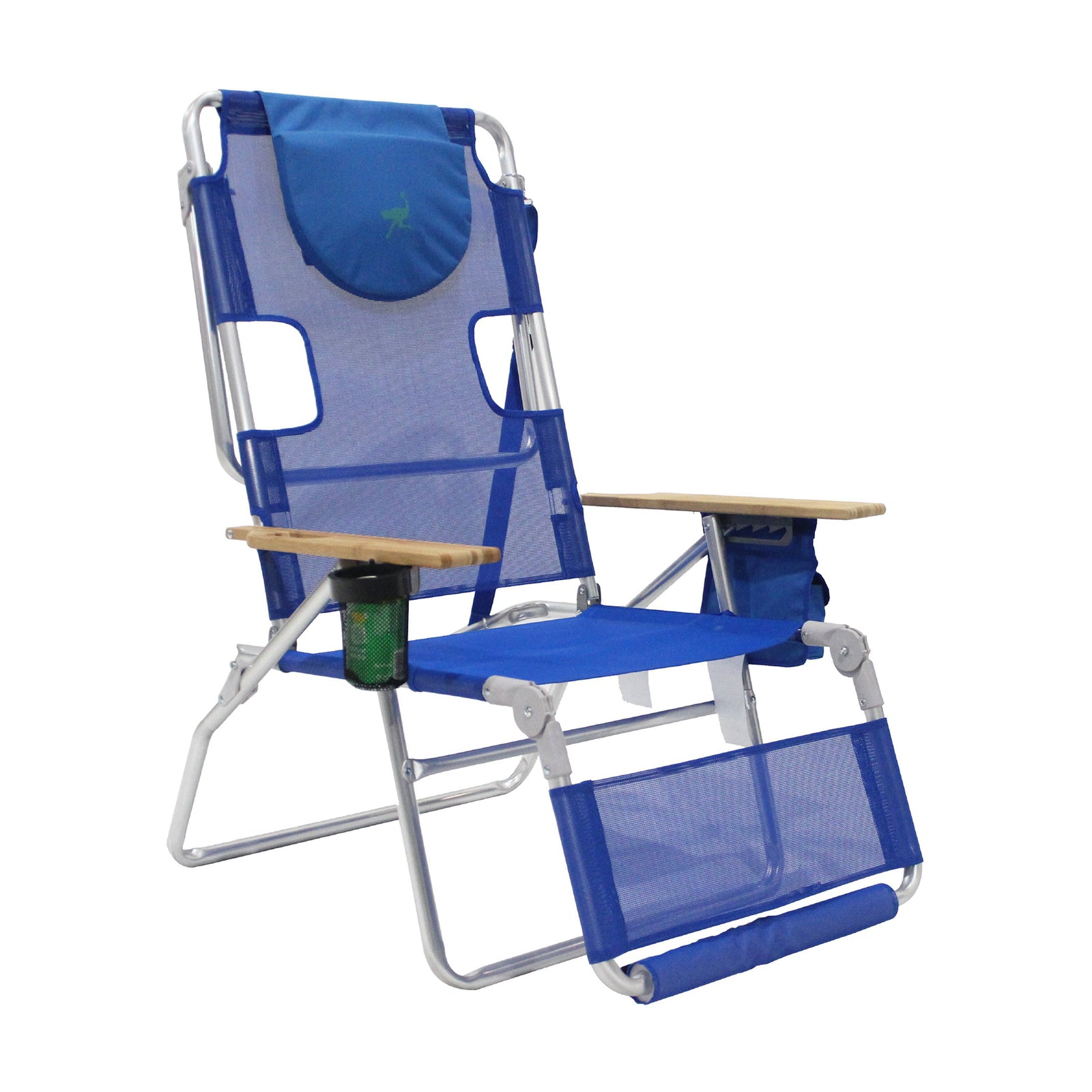 Ostrich Altitude 3N1 Chair and Ladies Comfort On Your Back Beach Chair, Blue - VMInnovations