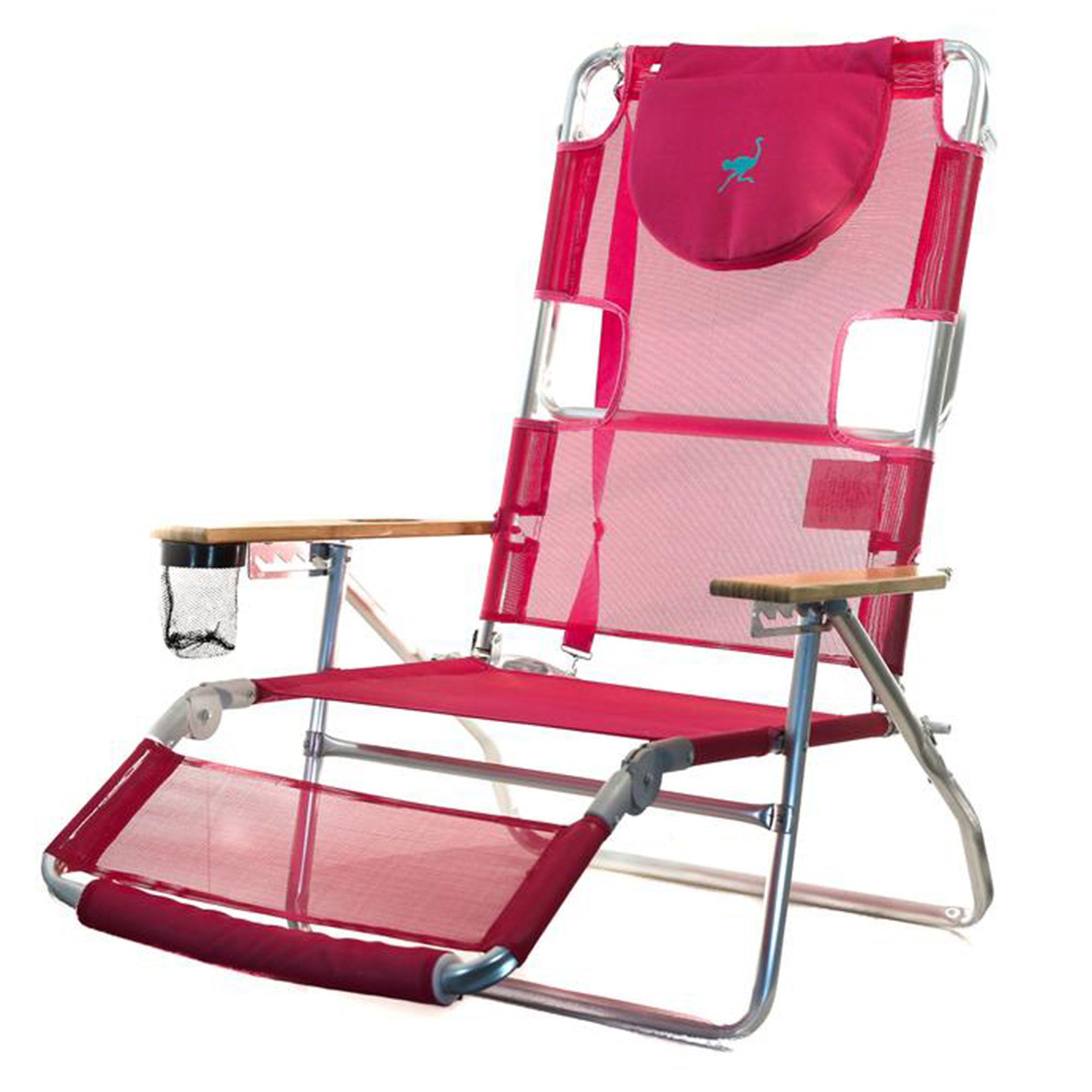 Ostrich Altitude 3in1 Reclining Chair & Ladies Comfort On-Your-Back Beach Chair - VMInnovations