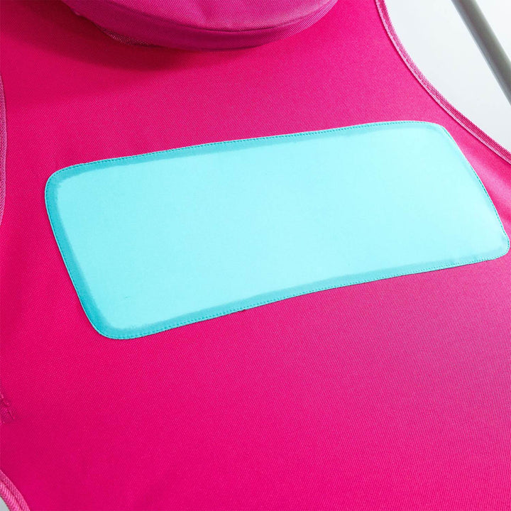 Ostrich Comfort Lounger Poolside Chair & Chaise Sunbathing Beach Chair, Pink - VMInnovations