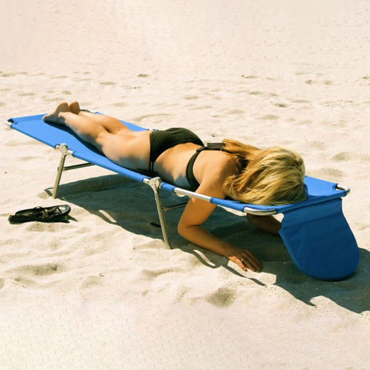 Ostrich Chaise Lounge Folding Sunbathing Recliner Beach Chair, Teal (4 Pack) - VMInnovations