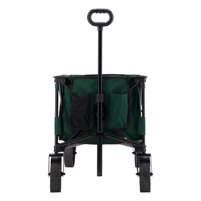 Woods Collapsible Utility Wagon Cart, Supports Up to 225lbs,Green (Open Box)