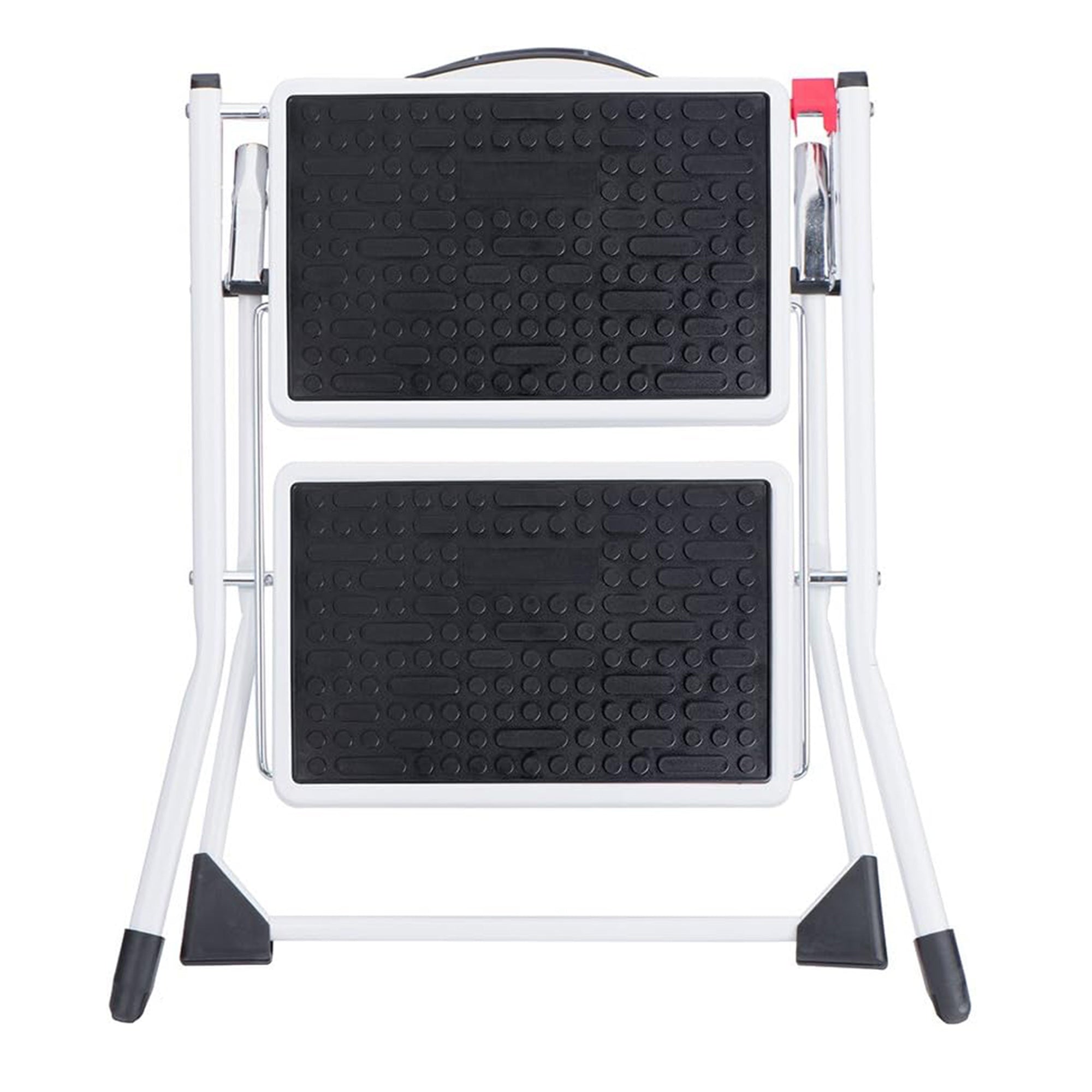 Delxo Steel Folding 2 Mini Stepladder w/Non-Skid Stair & Carry Handle (Open Box) - VMInnovations