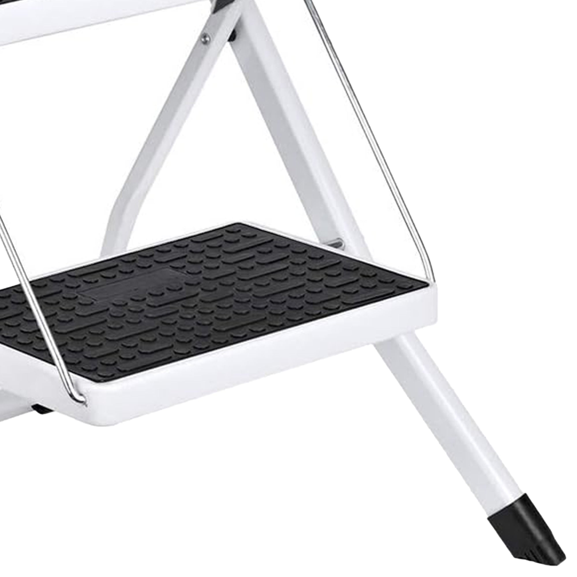 Delxo Steel Folding 2 Mini Stepladder w/Non-Skid Stair & Carry Handle (Open Box) - VMInnovations