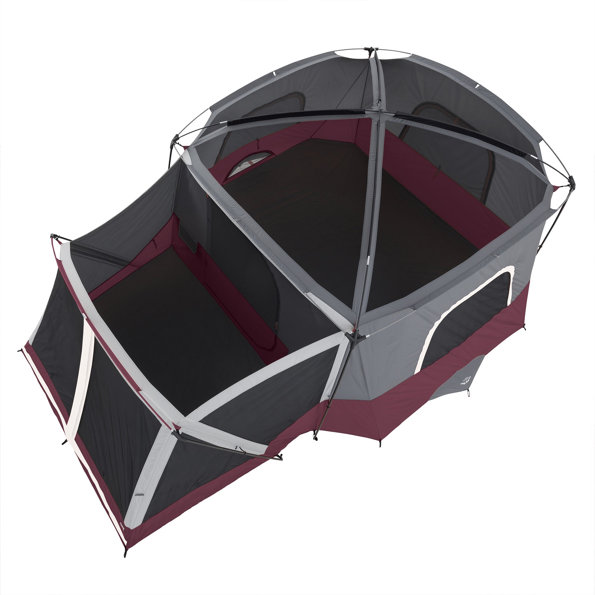 CORE 2 Pack 300 Pound Capacity Polyester Padded Arm Chair & Instant Cabin Tent - VMInnovations