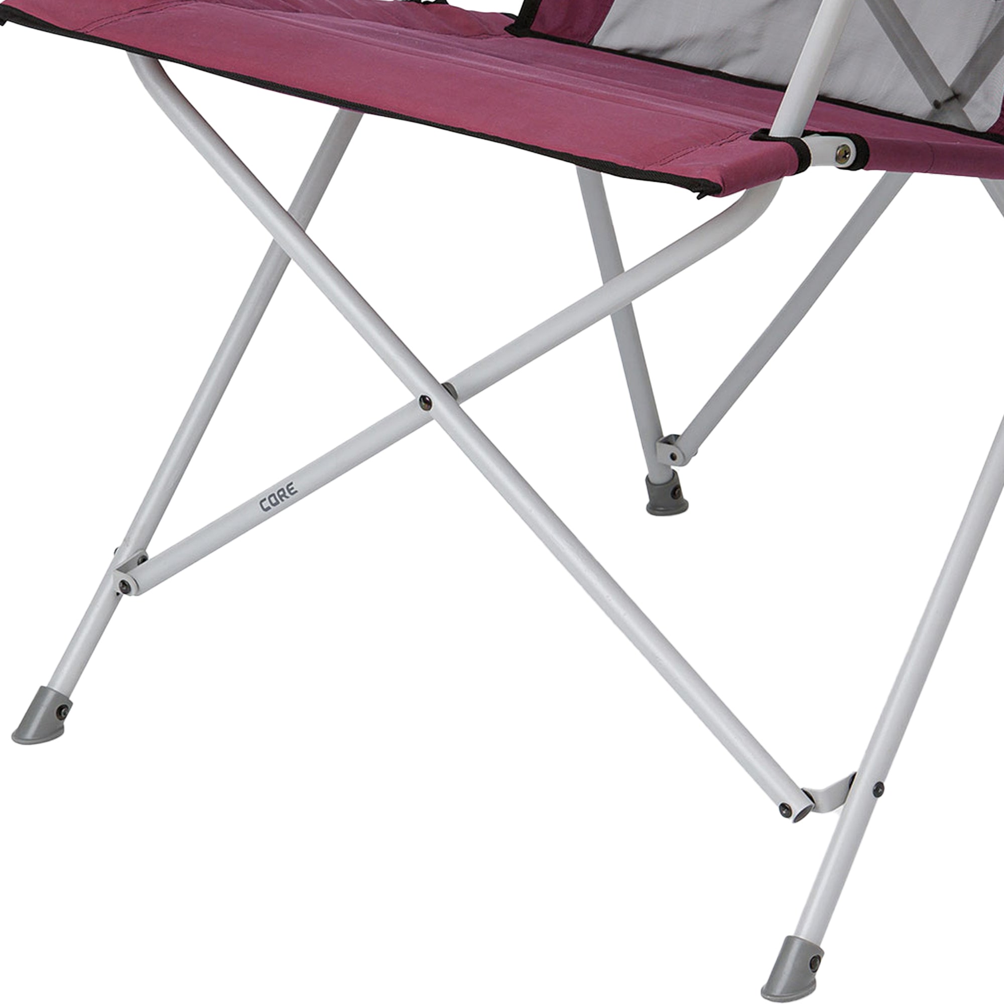 CORE Set of 2 300lb Capacity Camping Chair & 14x9' 9 Person Instant Cabin Tent