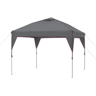 CORE Instant 10 Foot Outdoor Pop Up Shade Canopy Shelter Tent, Gray (4 Pack)