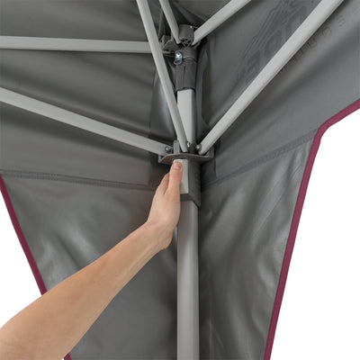 CORE Instant 10 Foot Outdoor Pop Up Shade Canopy Shelter Tent, Gray (5 Pack)