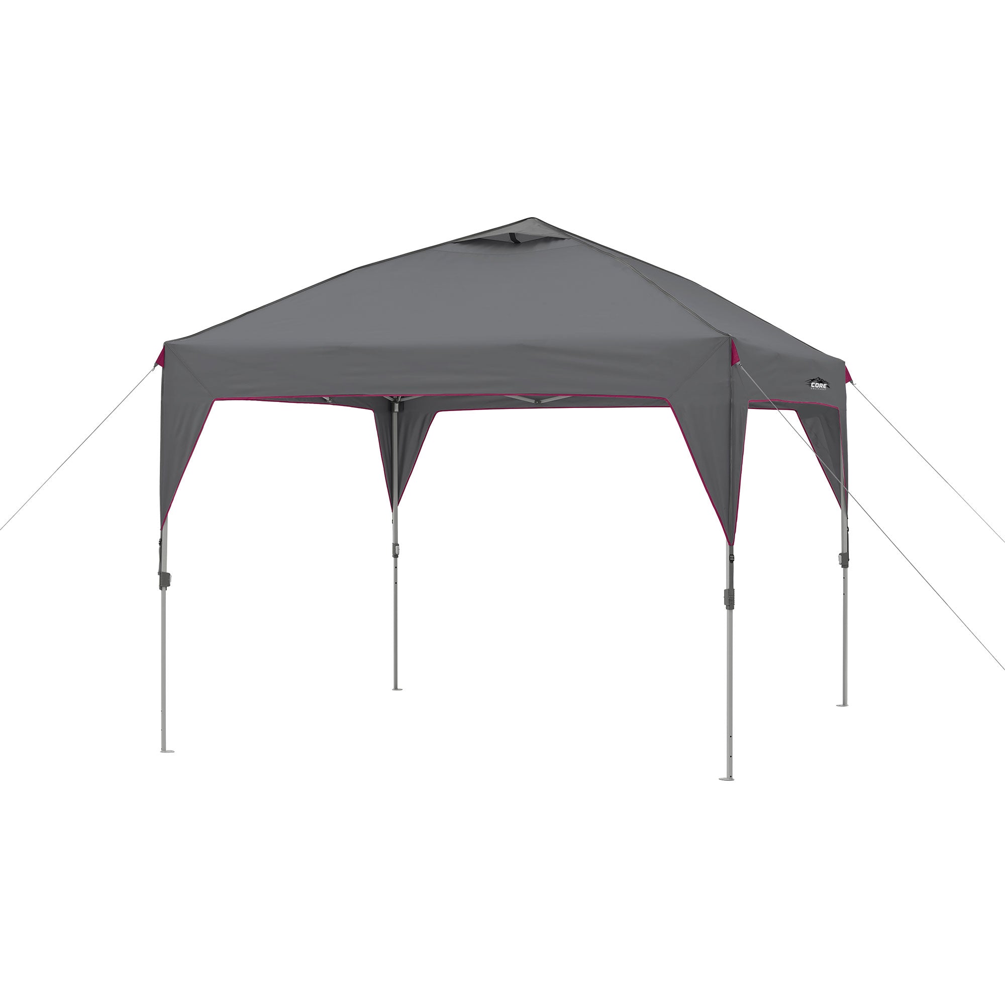 CORE Set of 2 Padded Hard Arm Chair w/Instant Outdoor Pop Up Shade Canopy Tent - VMInnovations