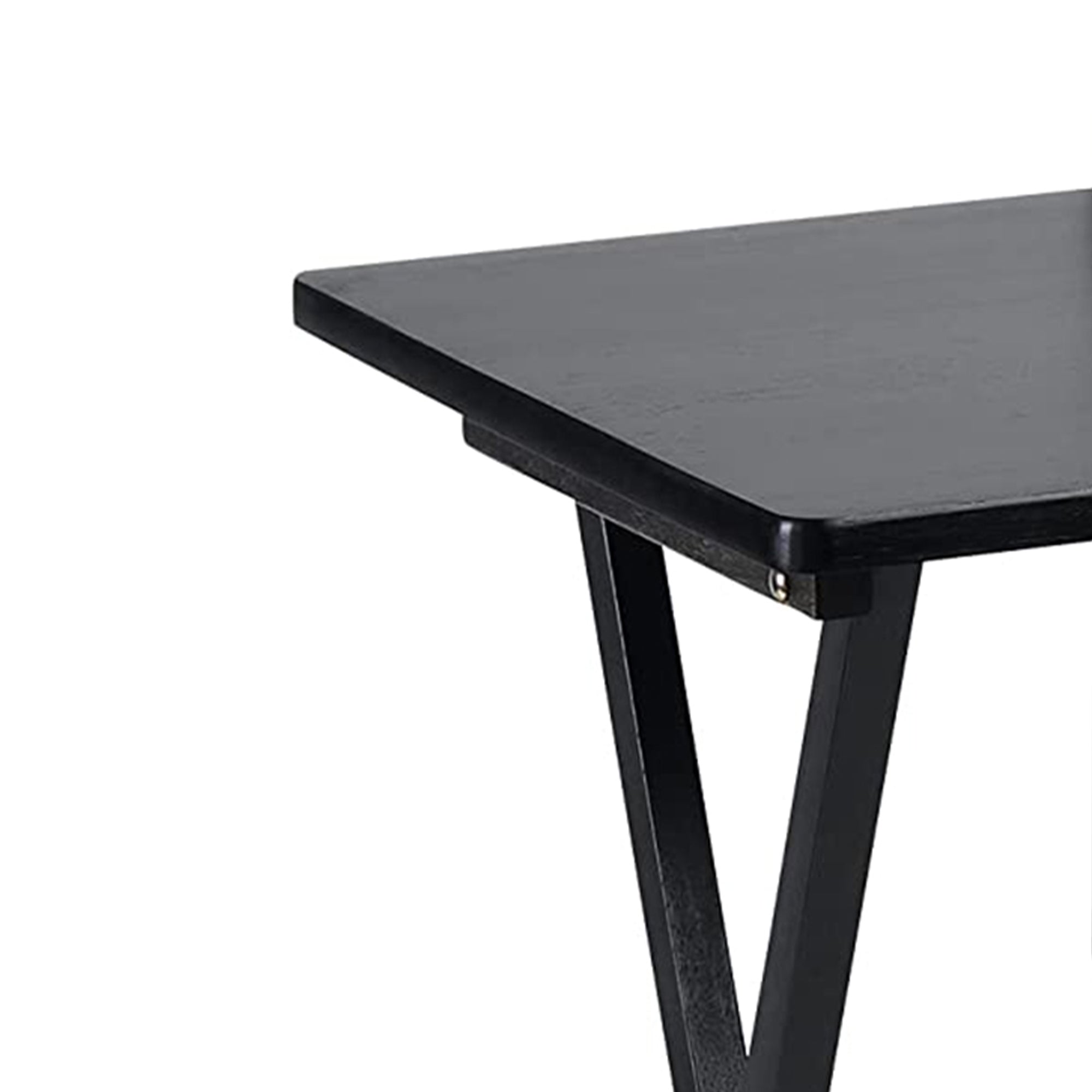 PJ Wood Folding Portable TV Snack Tray Table w/Compact Storage Rack, (Set of 7) - VMInnovations