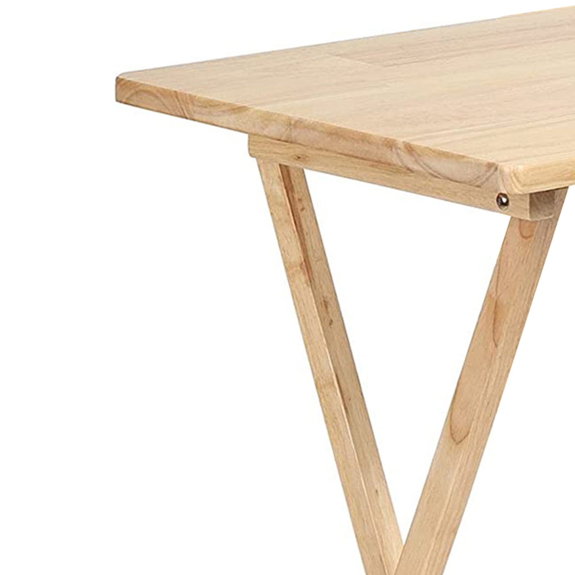 PJ Wood Folding Portable TV Snack Tray Table w/Compact Storage Rack, (Set of 7) - VMInnovations