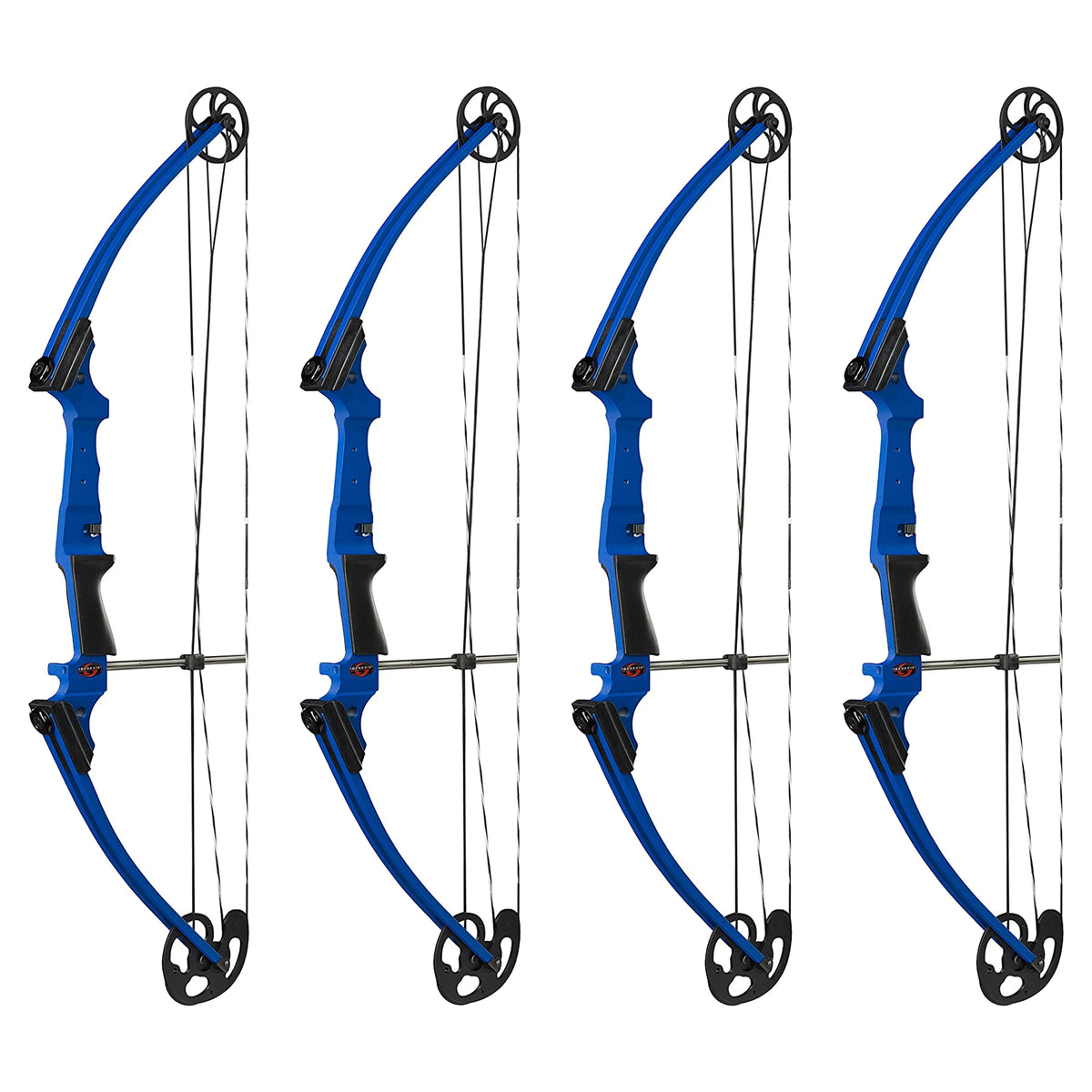 Genesis Archery Compound Bow with Adjustable Sizing, Left Handed, Blue (4 Pack)