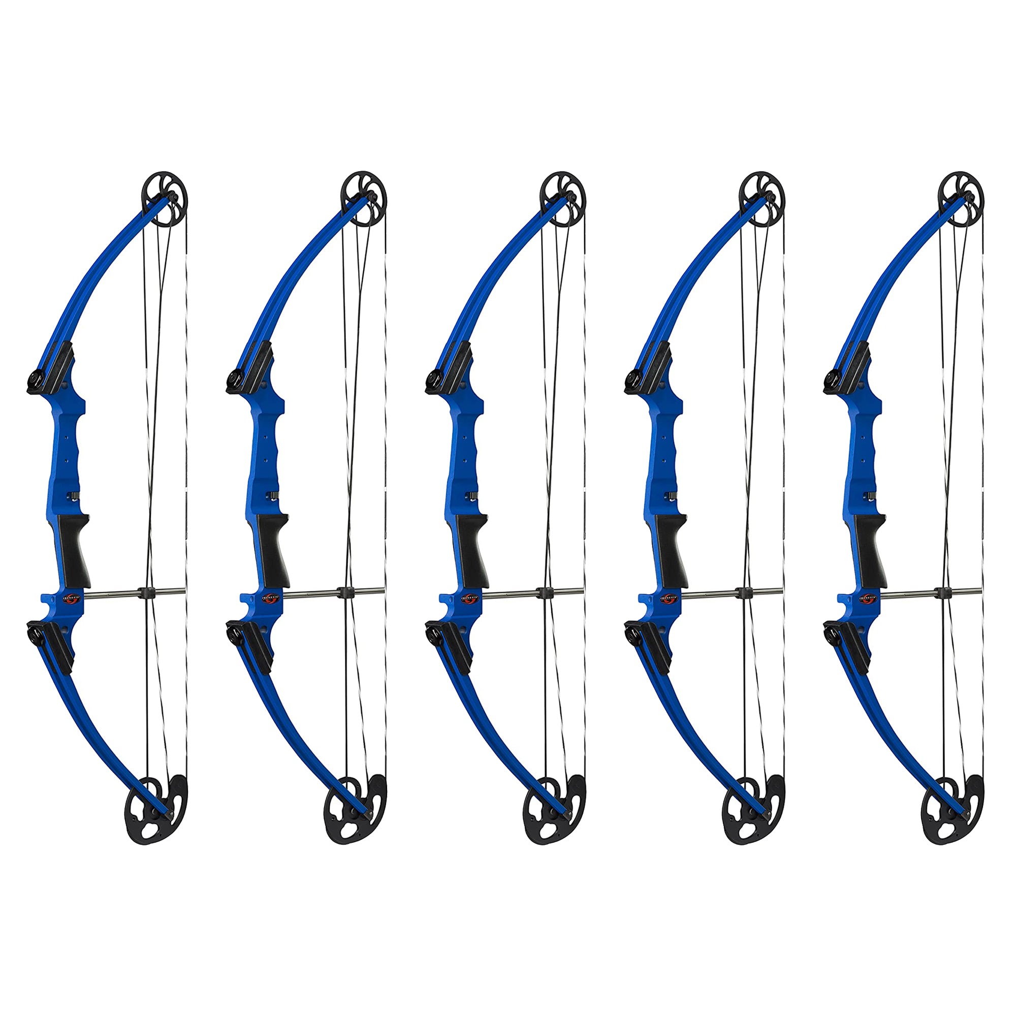 Genesis Archery Compound Bow with Adjustable Sizing, Left Handed, Blue (5 Pack) - VMInnovations