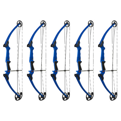 Genesis Archery Compound Bow with Adjustable Sizing, Left Handed, Blue (5 Pack)