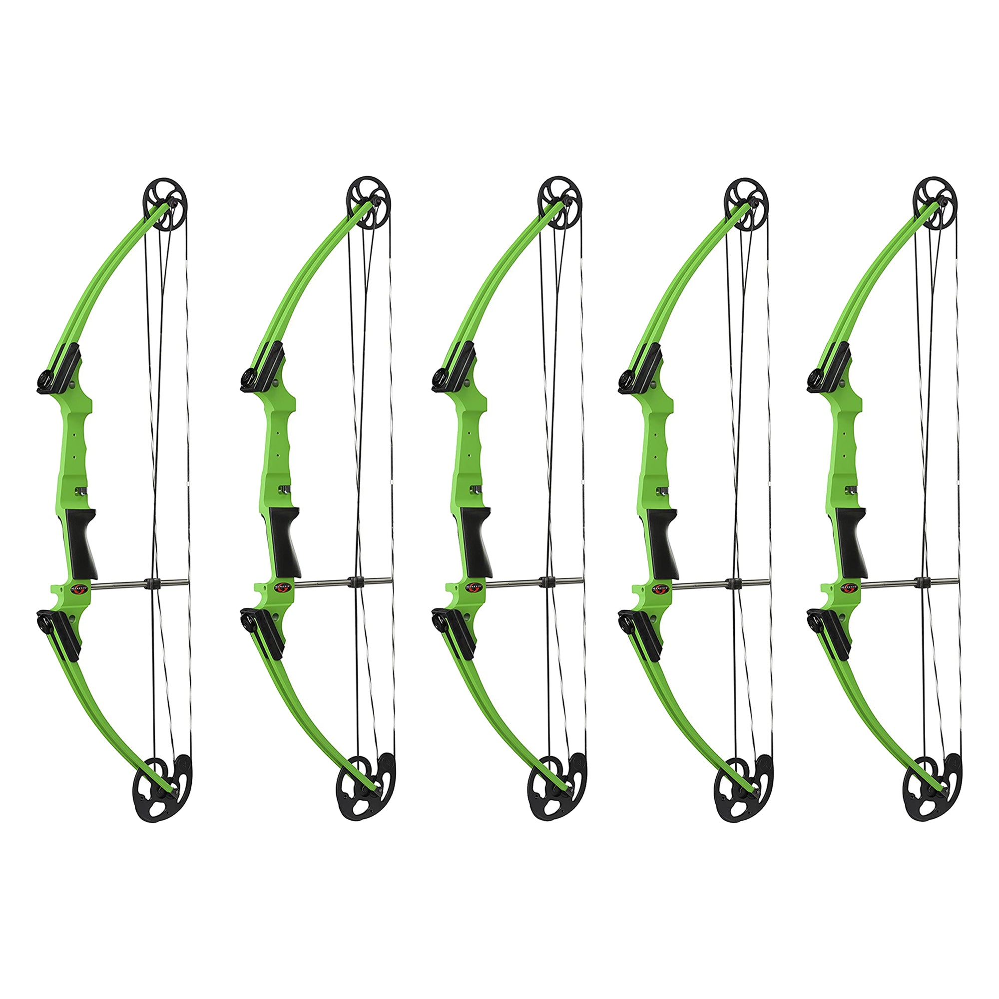 Genesis Archery Original Adjustable Right Handed Compound Bow, Green (5 Pack)