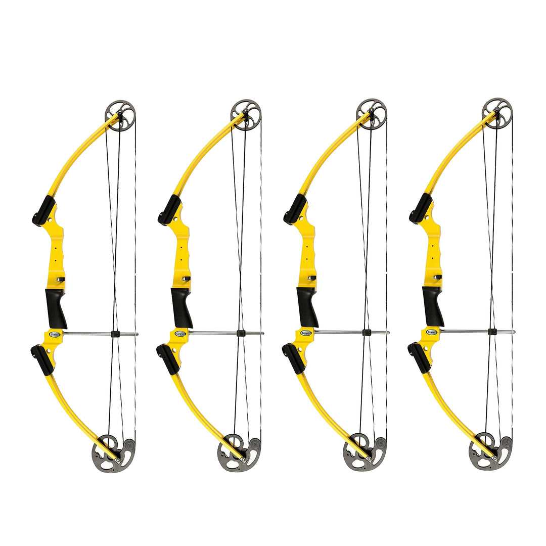 Genesis Archery Original Adjustable Right Handed Compound Bow, Yellow (4 Pack) - VMInnovations