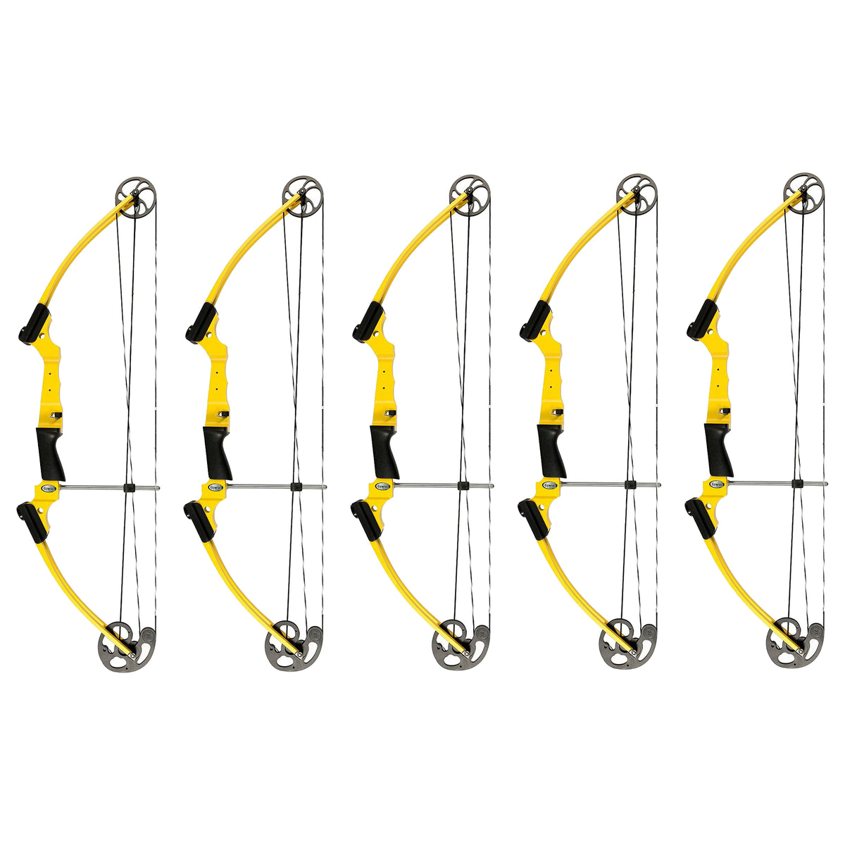 Genesis Archery Original Adjustable Right Handed Compound Bow, Yellow (5 Pack)