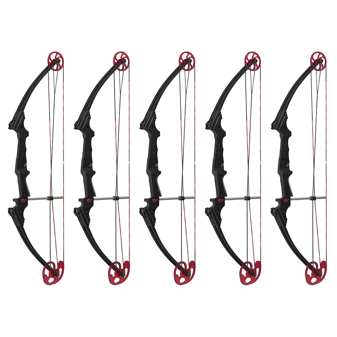 Genesis Archery Original Adjustable Right Handed Compound Bow, Black (5 Pack)