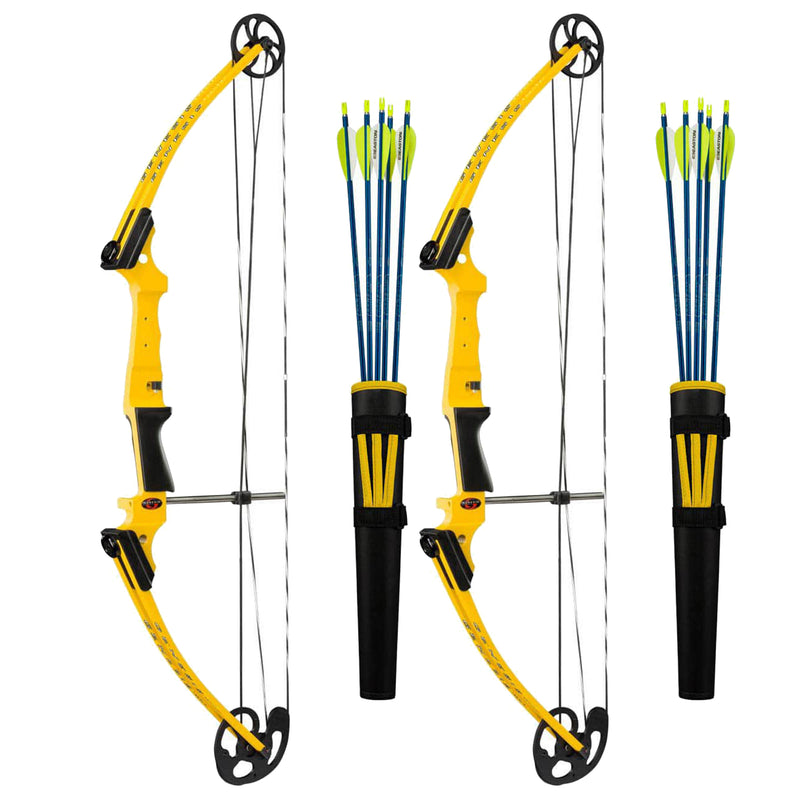 Genesis Archery Original Right Hand Compound Bow Kit w/Arrows & Quiver (2 Pack)