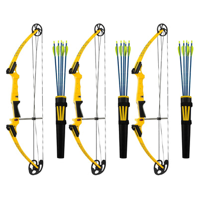 Genesis Archery Original Right Hand Compound Bow Kit w/Arrows & Quiver (3 Pack)