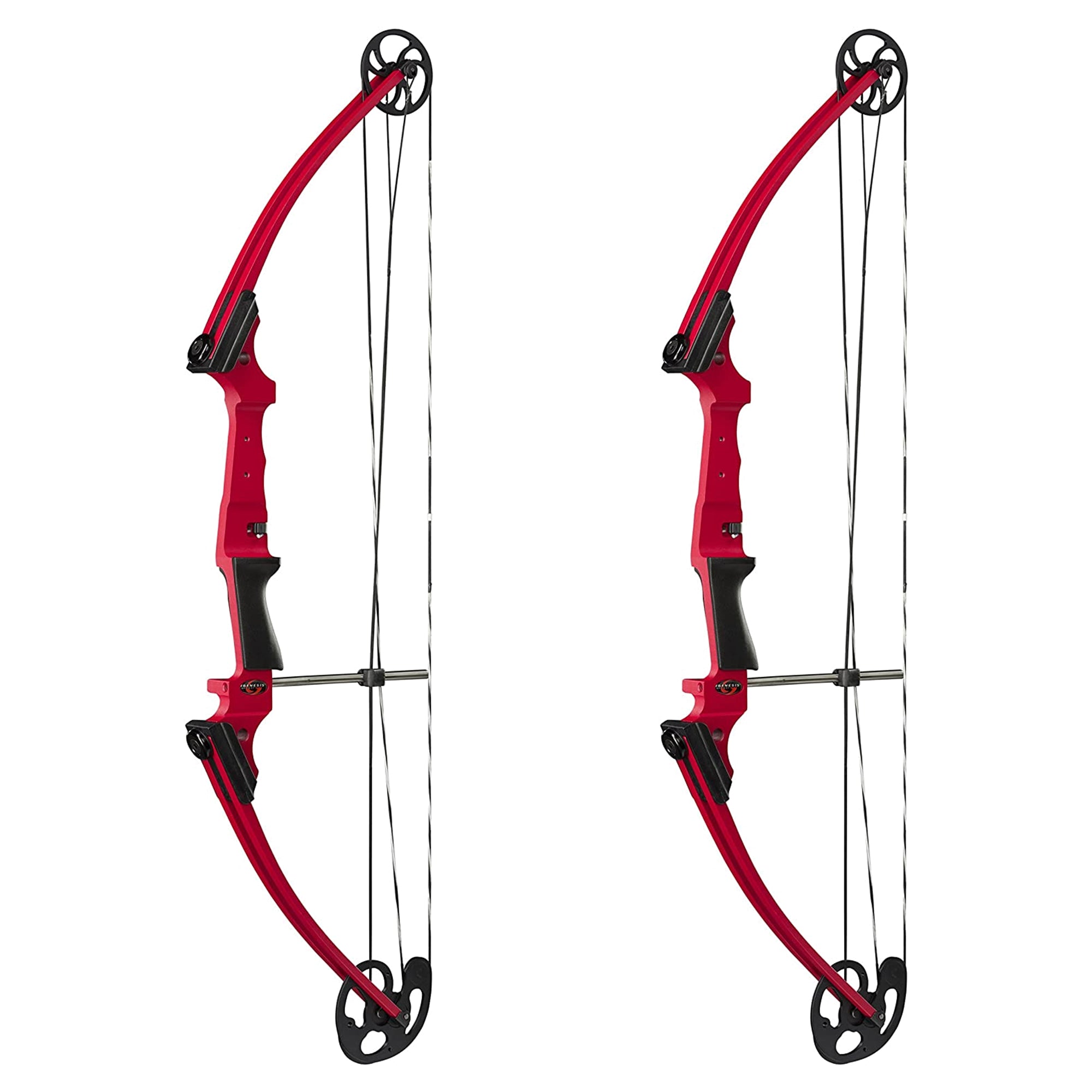 Genesis Archery Compound Bow Adjustable Sizing for Right Handed, Red (2 Pack) - VMInnovations