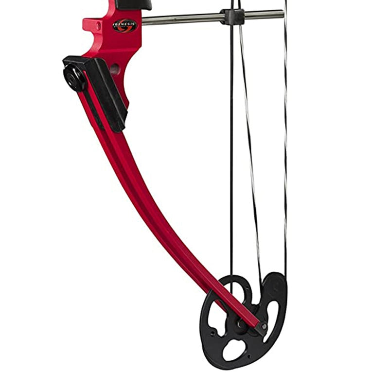 Genesis Archery Compound Bow Adjustable Sizing for Right Handed, Red (2 Pack)