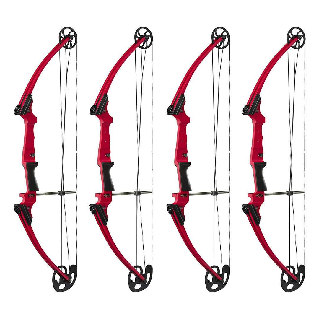 Genesis Archery Compound Bow Adjustable Sizing for Right Handed, Red (4 Pack) - VMInnovations