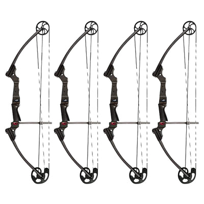 Genesis Archery Compound Bow Adjustable Sizing for Left Handed, Carbon (4 Pack)