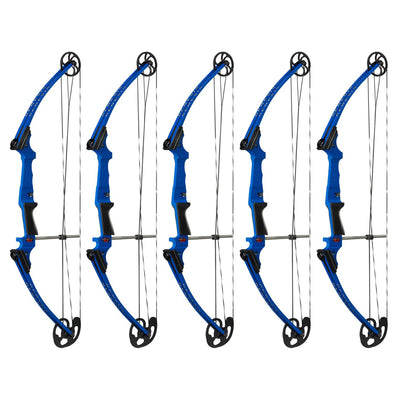 Genesis Archery Compound Bow Adjustable Sizing for Right Handed, Blue (5 Pack)