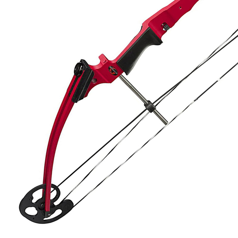 Genesis Archery Original Left Handed Compound Bow Archery Kit, Red (4 Pack)