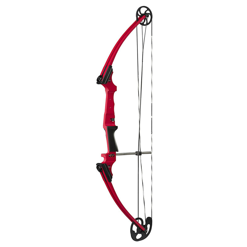 Genesis Archery Original Left Handed Compound Bow Archery Kit, Red (5 Pack)