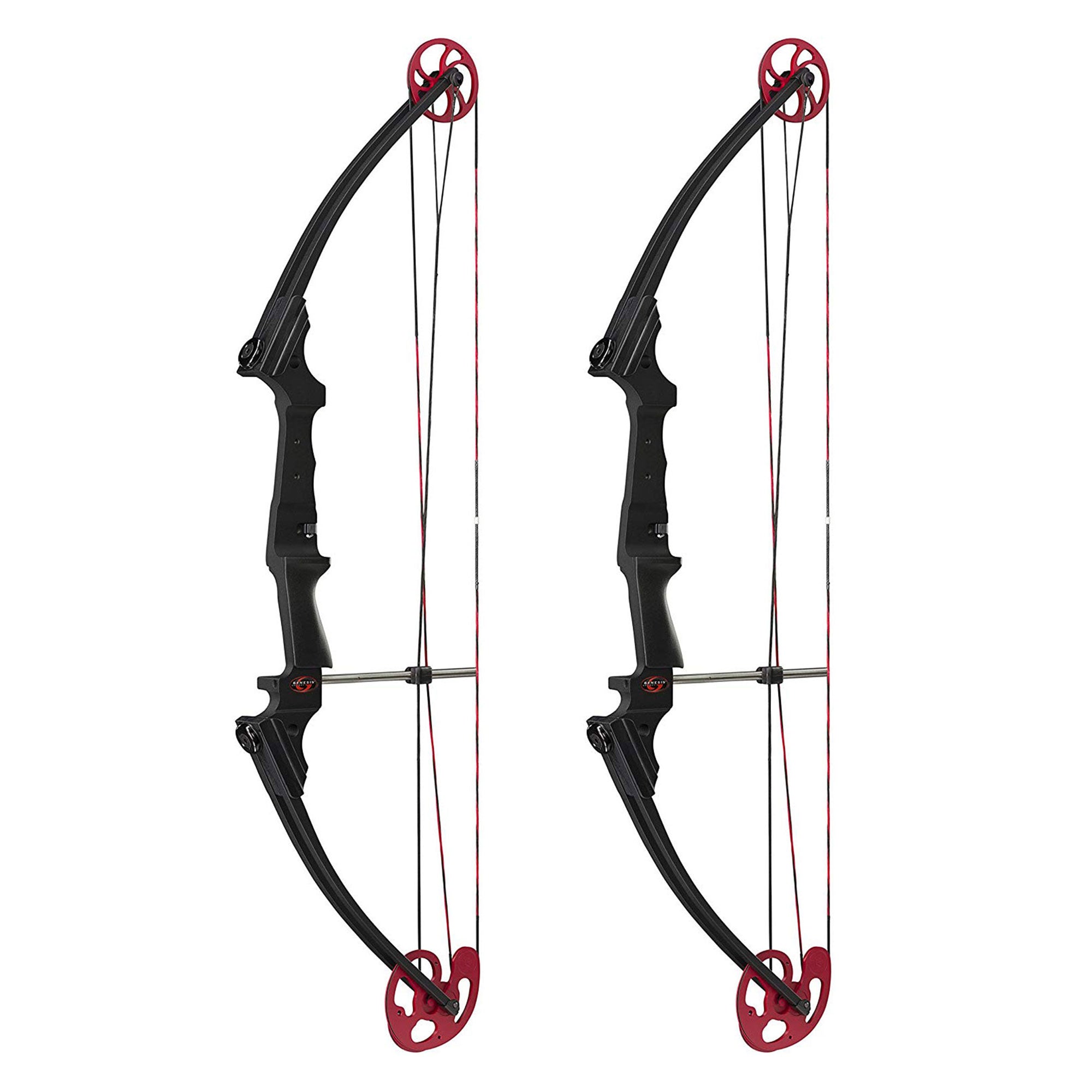 Genesis Archery Compound Bow Adjustable Sizing for Left Handed, Black (2 Pack) - VMInnovations